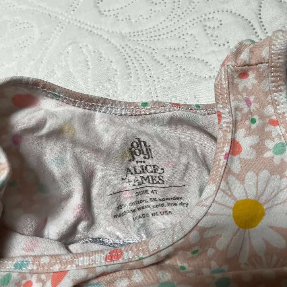 Alice + Ames Oh Joy! Floral Tank Ballet Dress Size 4T